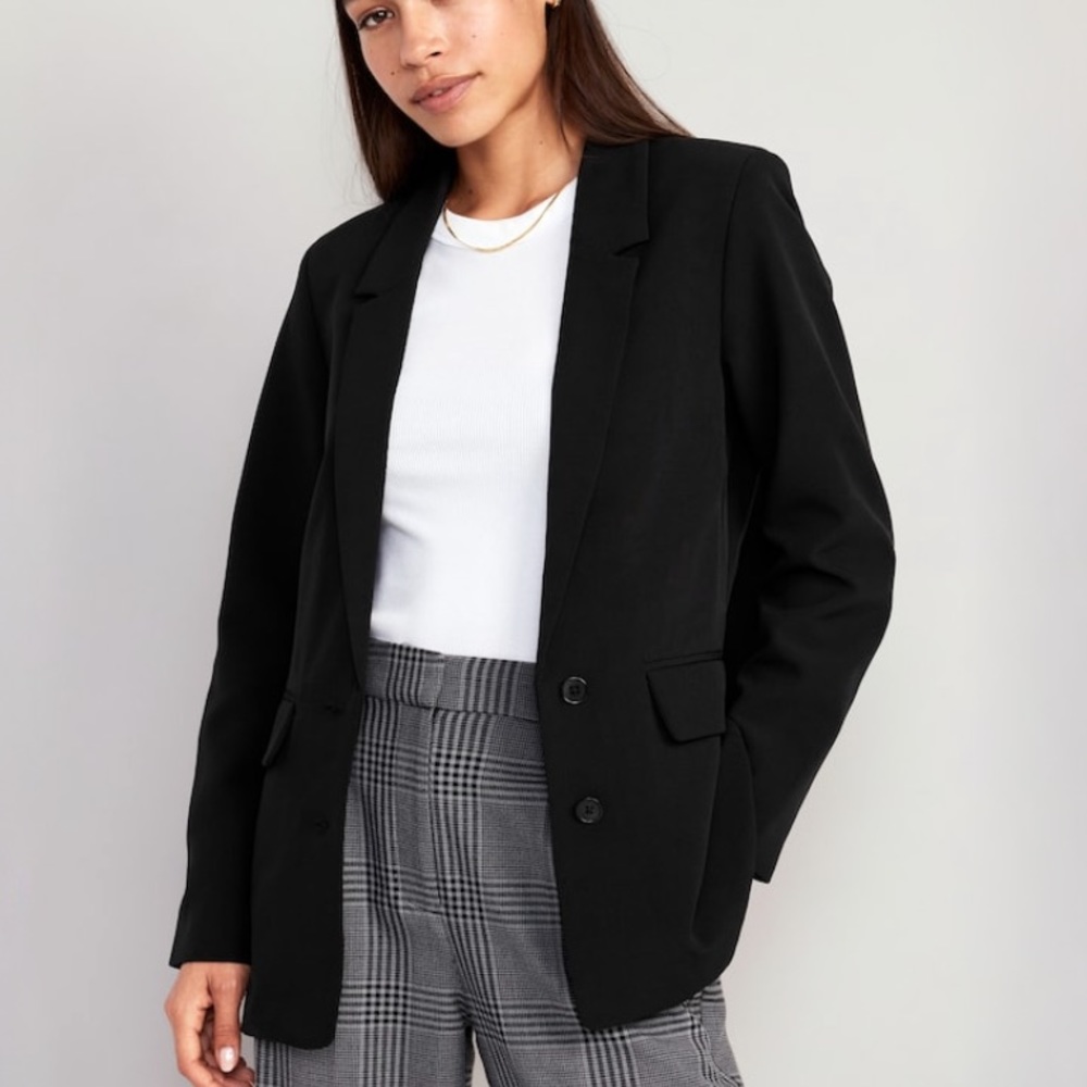 NWT Old Navy Taylor Relaxed Suit Blazer in Black